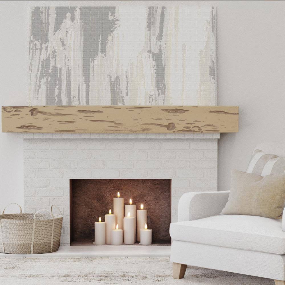Pecky Cypress Faux Wood Fireplace Mantel V487