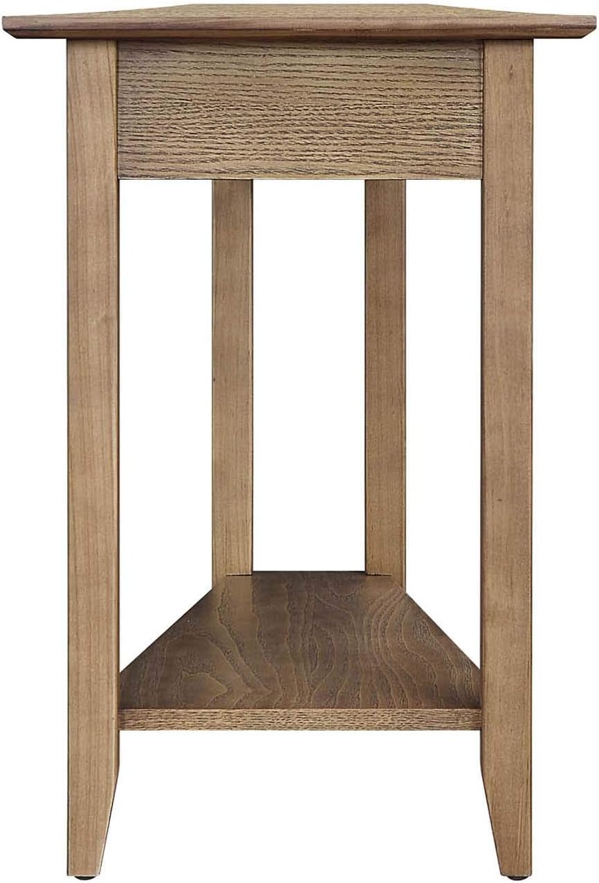 Wedge End Table, Driftwood O550