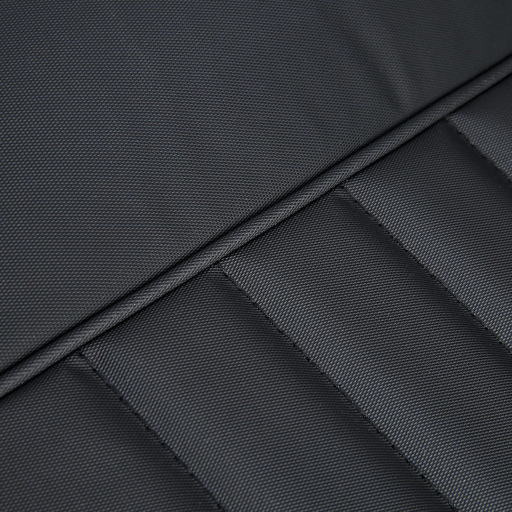Black Faux Leather Seat Covers for Front High-Back Bucket Seats & Rear Bench Seat K531952