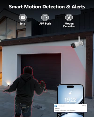 Outdoor Wireless Security Camera System 5.5MP Wi-Fi Video Surveillance DVR System A303