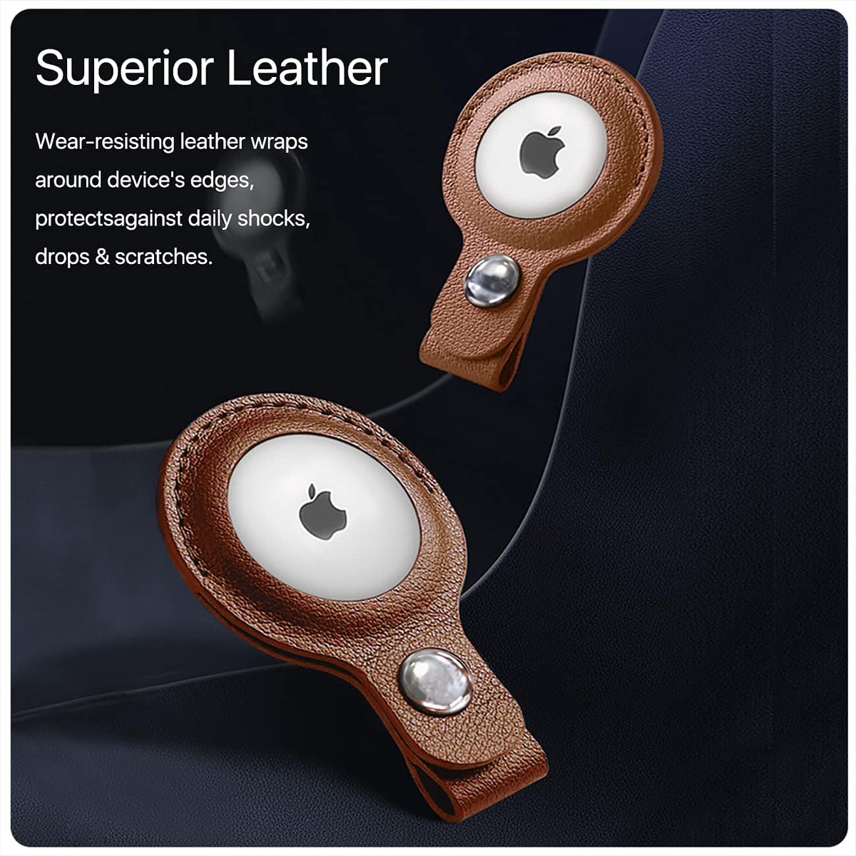 Leather Airtags Keychain 1 Pack F963391