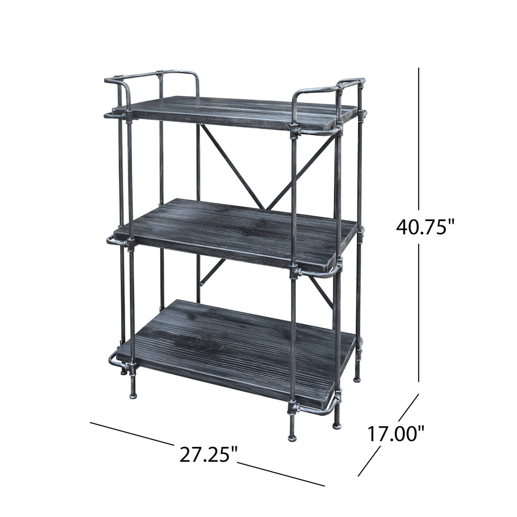 3 Shelf Firwood Bookcase S9214