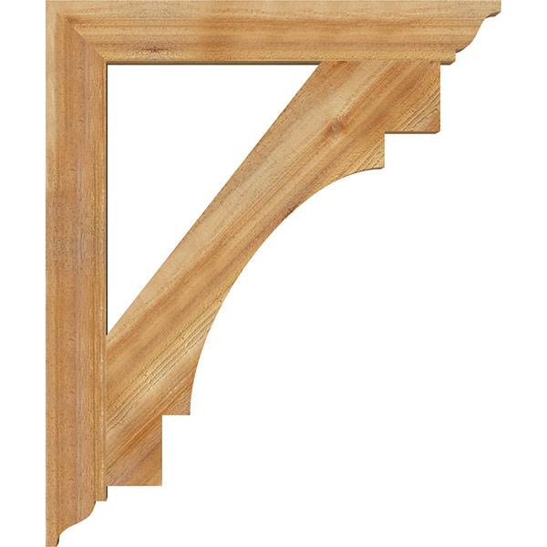 4x22W x 30x22D x 36x22H Traditional Rough Sawn Bracket, Western Red Cedar U5984