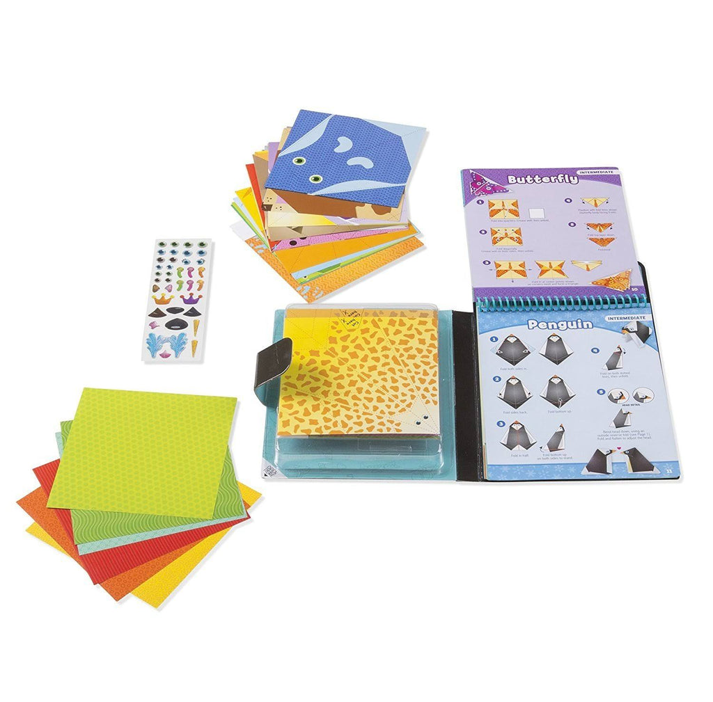 Origami Animals Craft Activity Set with 38 Stickers and 40 Origami Papers I264