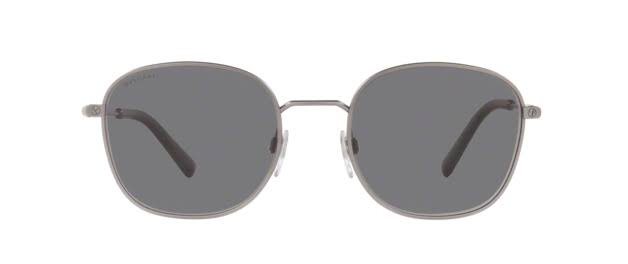 Gunmetal Oval Sunglasses Y786