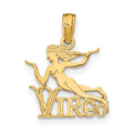 10K Yellow Gold Virgo Charm A7502
