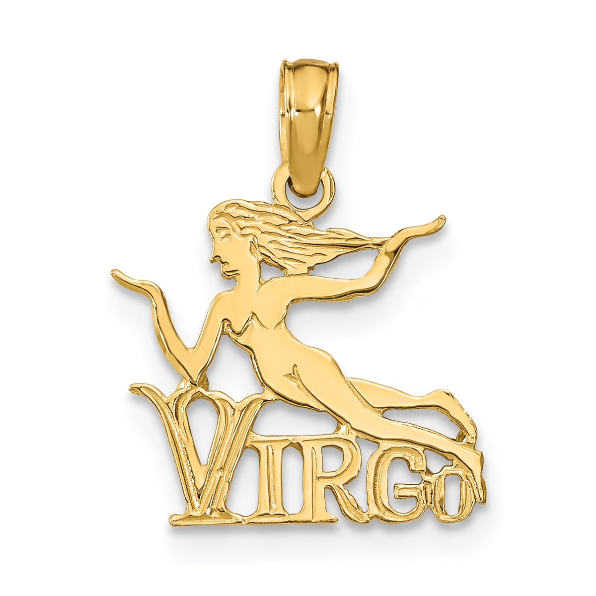 10K Yellow Gold Virgo Charm A7502