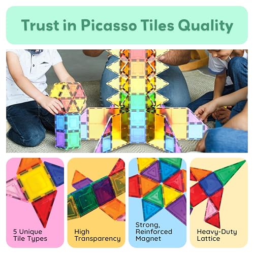 100 Piece Set Magnetic Building Tiles T25836