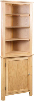 Solid Oak Wood Corner Cabinet H7650