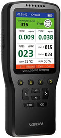 Indoor Air Quality Meter with Temperature and Humidity Sensor White A10646