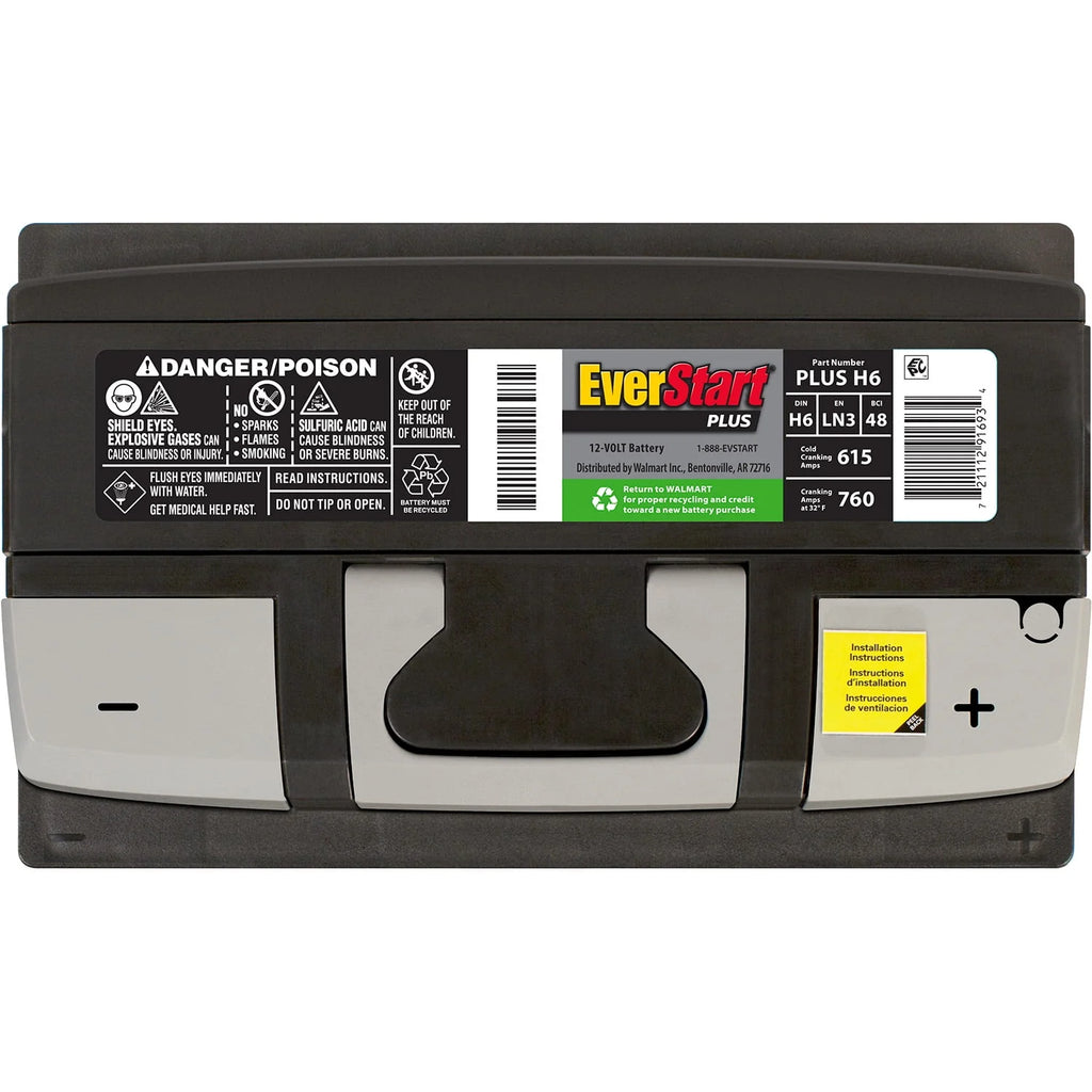 Lead Acid Automotive Battery Group Size H6 12 Volt 615 CCA Z989
