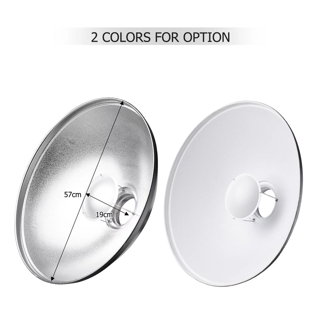 22 Inch Beauty Dish Reflector Diffuser with Honeycomb Soft Cloth Q95340