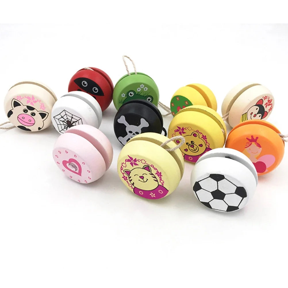 3 Pcs Wooden Bamboo Yoyo Toys U18663