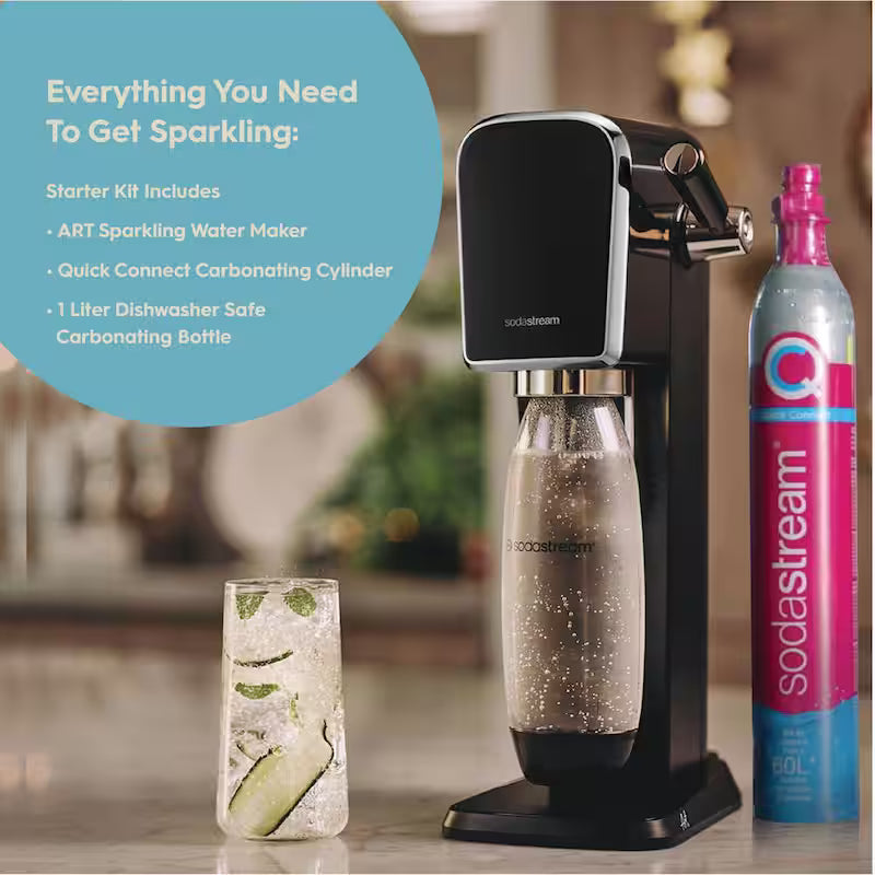 Black Sparkling Water Maker G467