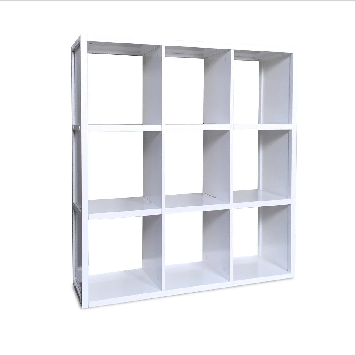 Solid Wood 9 Cube Storage Organizer White W792