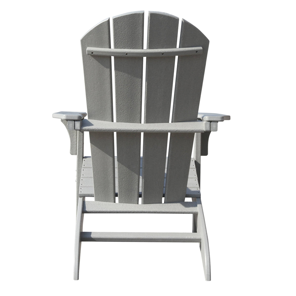 Grey Plastic Outdoor Adirondack Chair Y472