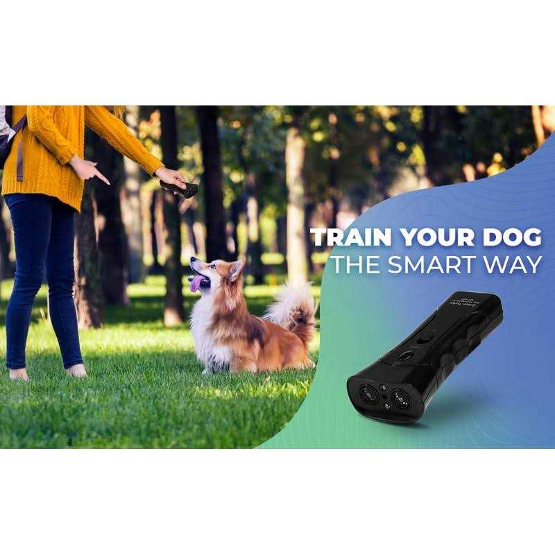 Handheld Anti Barking Dog Training Device with LED Dual Sensor M4873