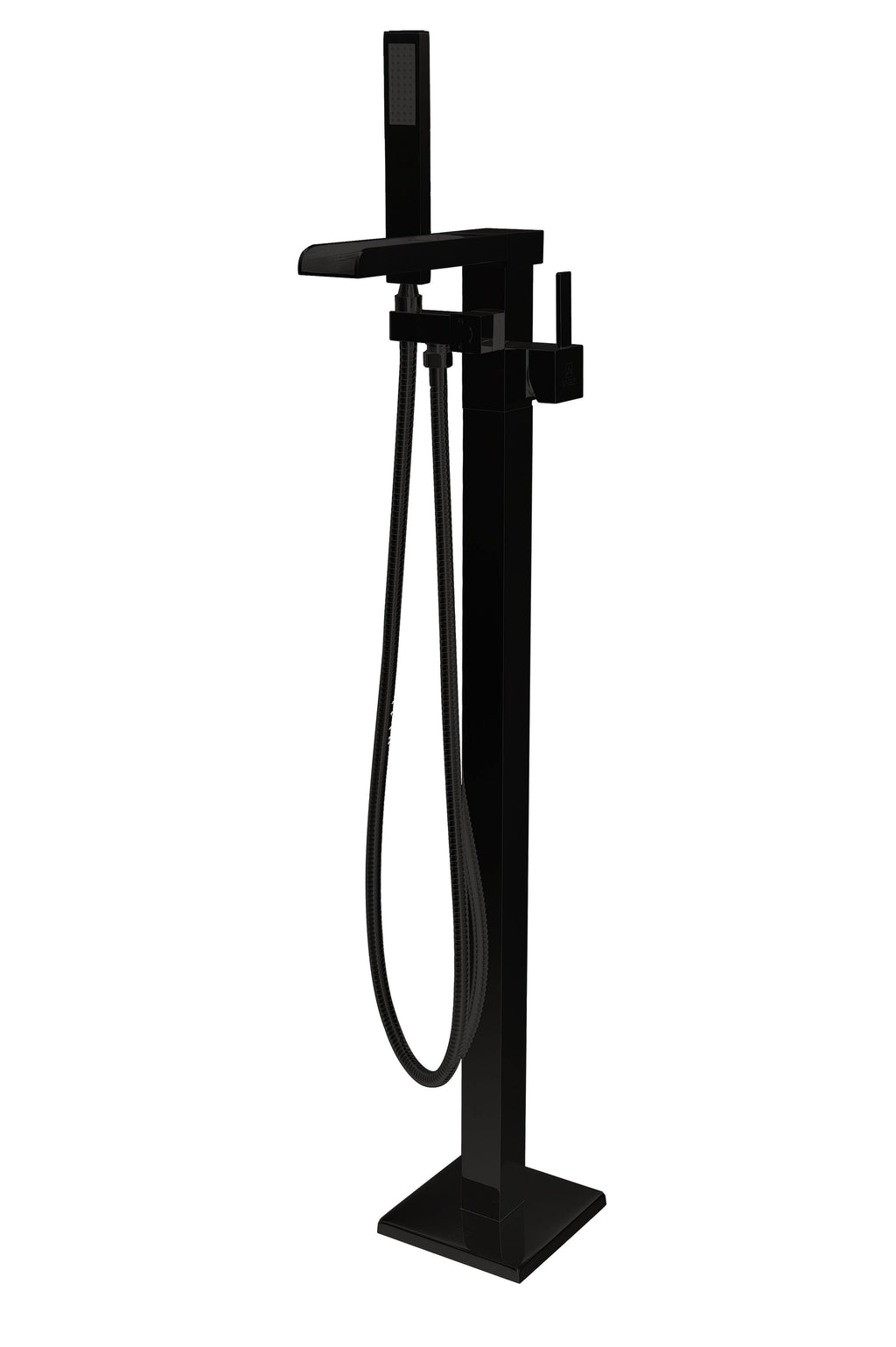 Matte Black Claw Foot Tub Faucet with Hand Shower Y93422