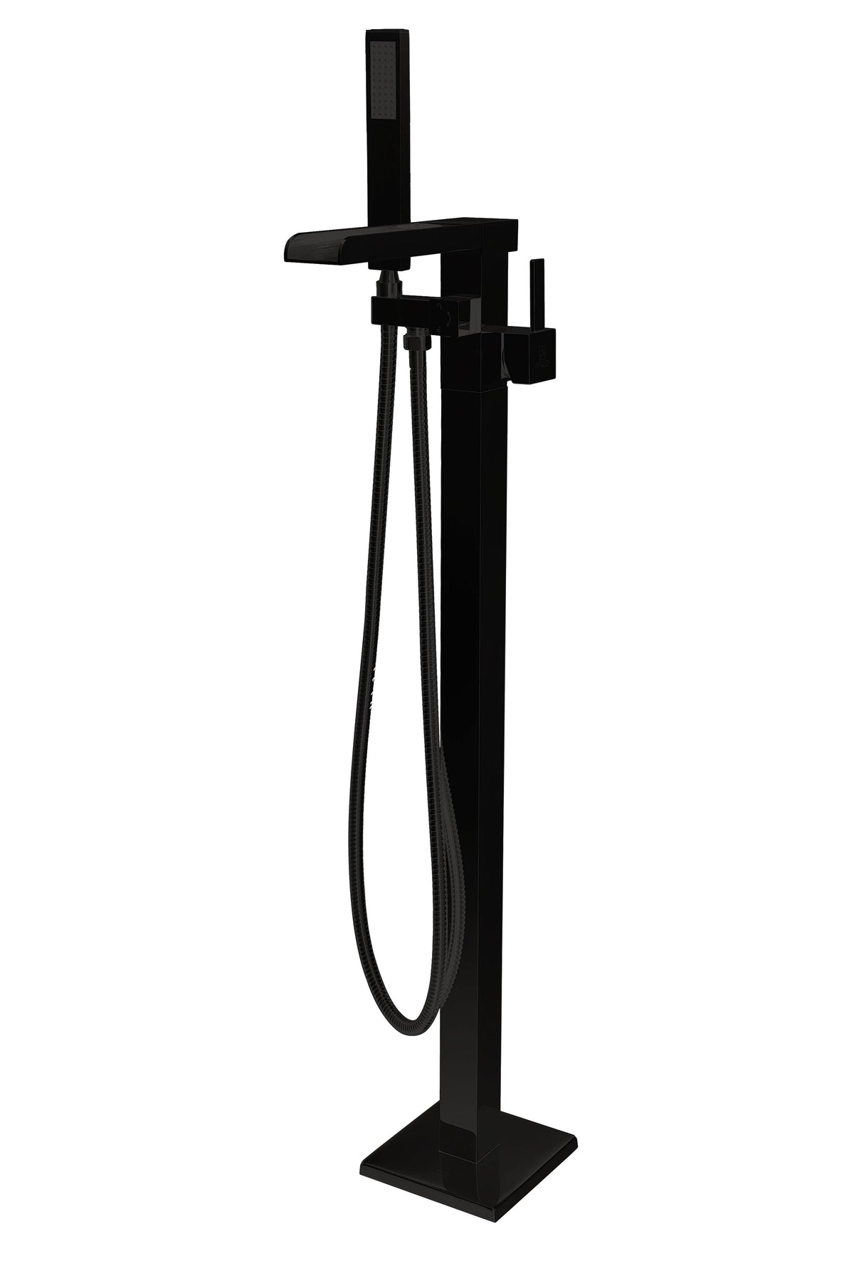 Matte Black Claw Foot Tub Faucet with Hand Shower Y93422