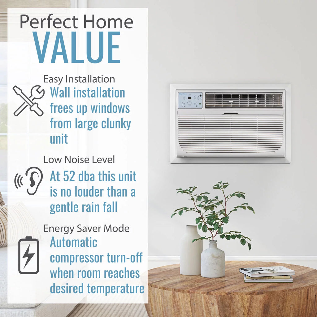 8,000 BTU White Through-the-Wall Air Conditioner X6020