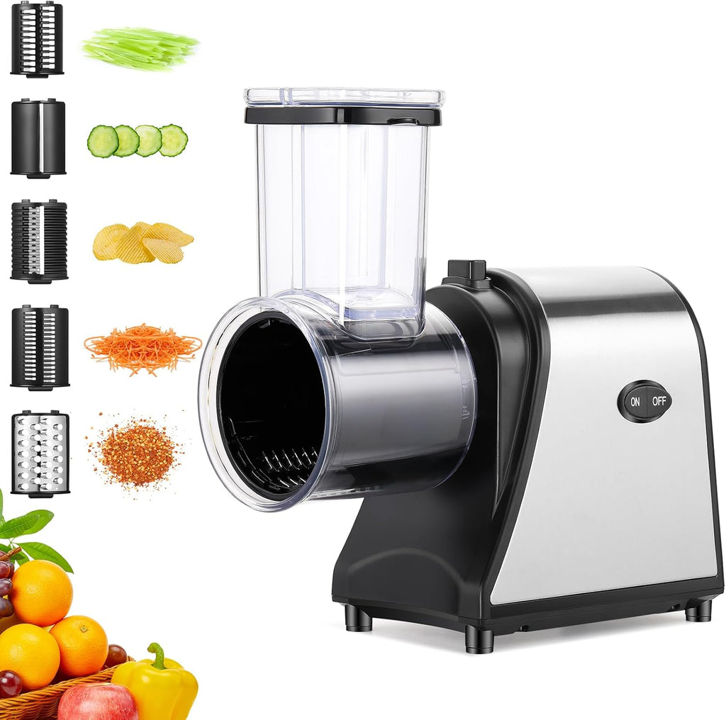 250W Electric Cheese Grater with 5 Attachments U21407