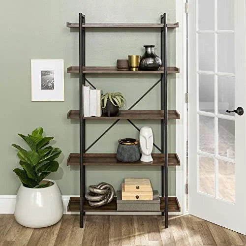68 Inch Wood Metal Bookcase X46103