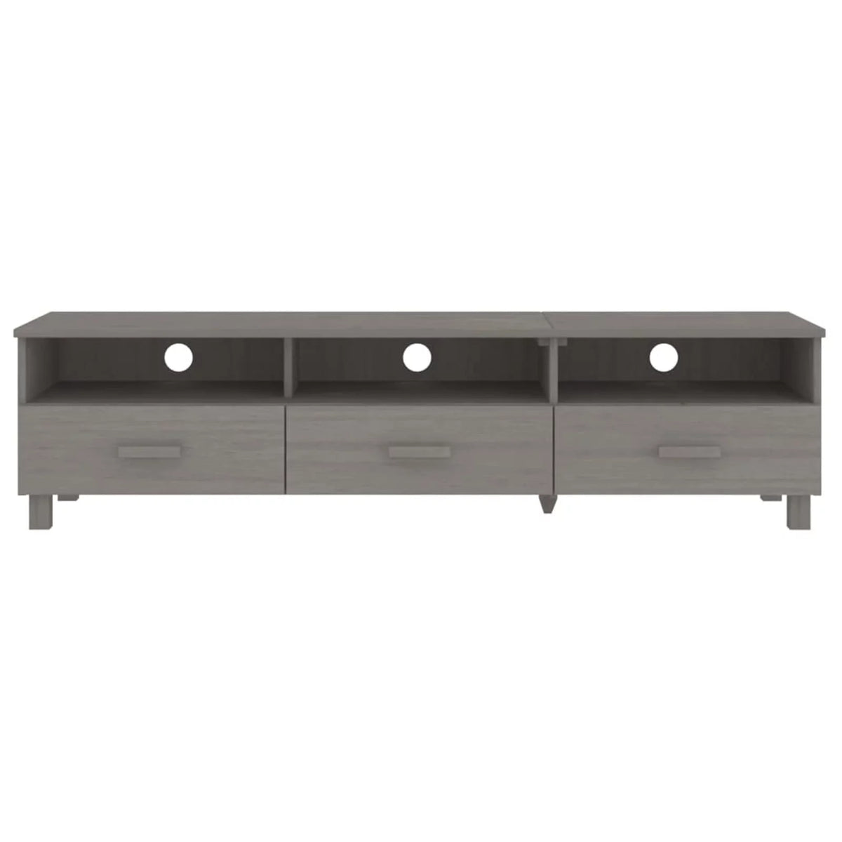 Gray Solid Wood Pine TV Stand V82211