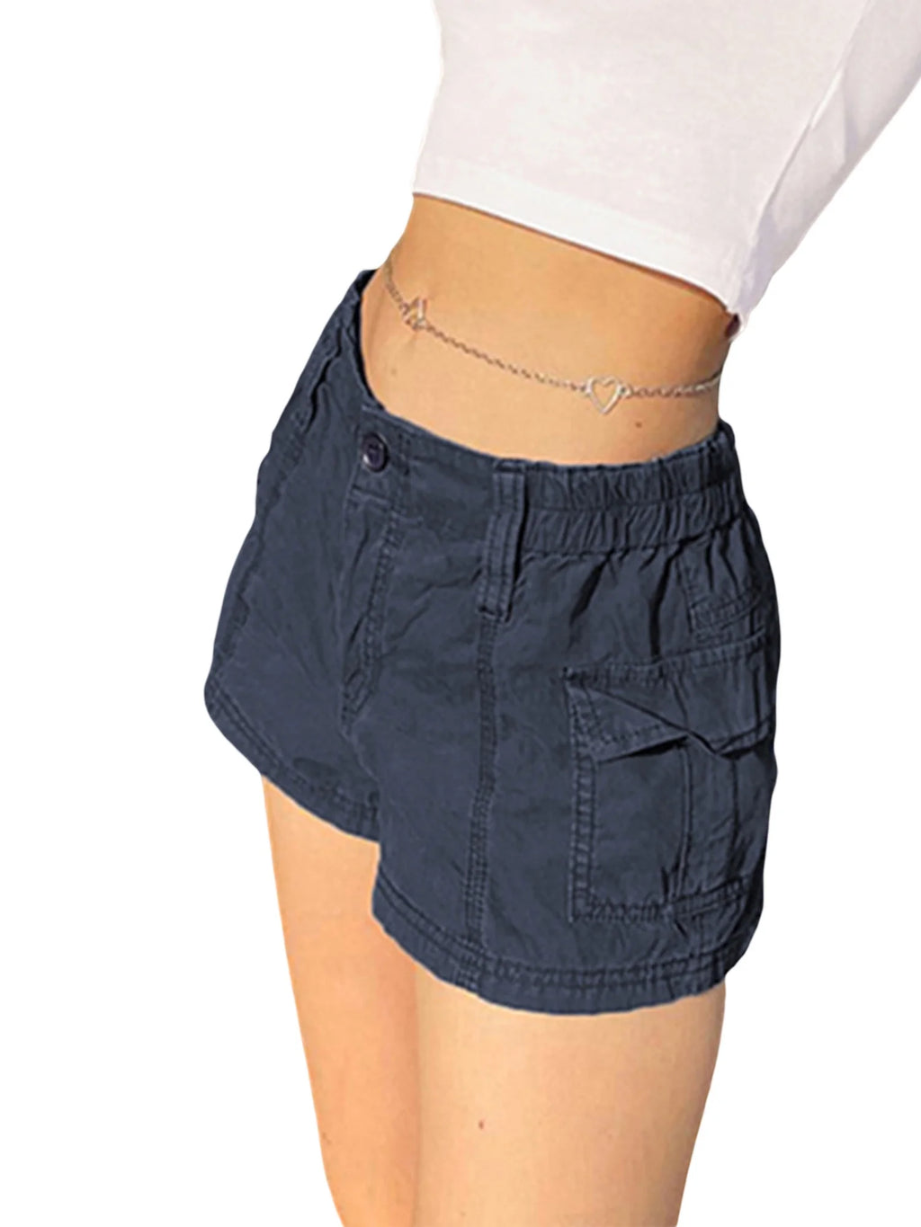 Women's Lightweight Hiking Cargo Shorts with Pockets T8513