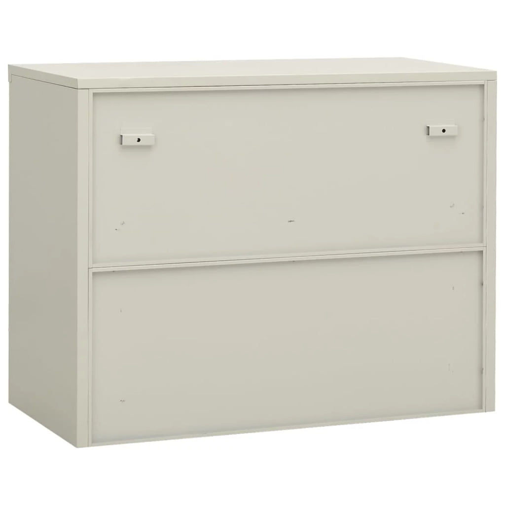 Light Gray 2 Glass Door Steel Filing Cabinet A83165