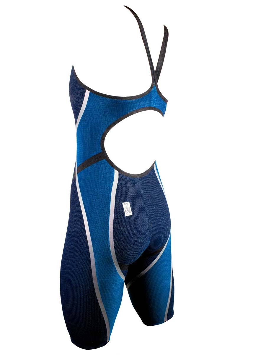 Blue 30 Open Back Kneeskin Technical Swimsuit E85419