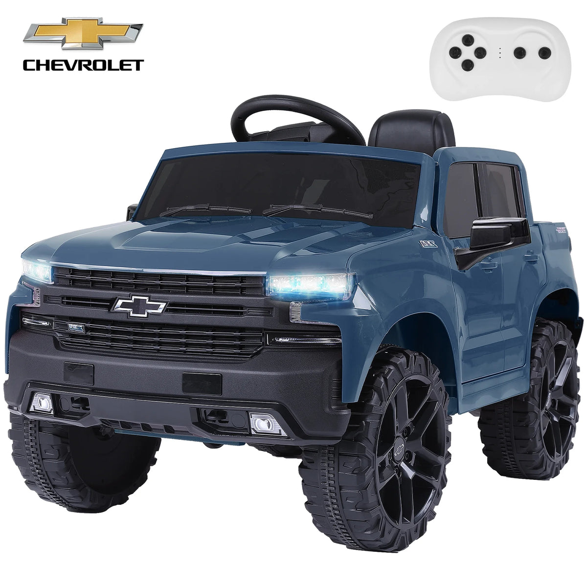 12V Kids Electric Powered Ride on Toy Car with Remote Control, Black Y36530