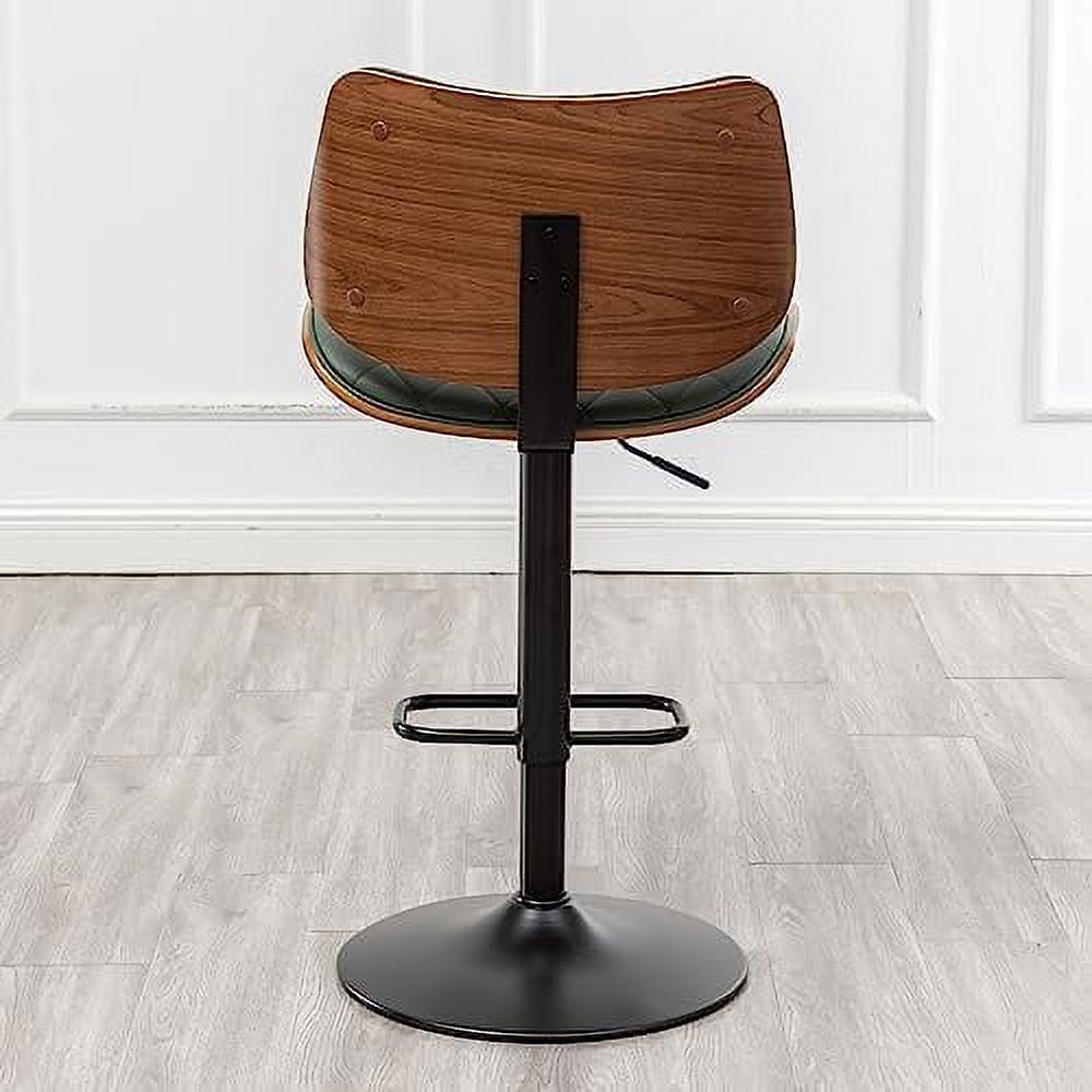 Beige Leather Swivel Stools Set of 2 Z492703
