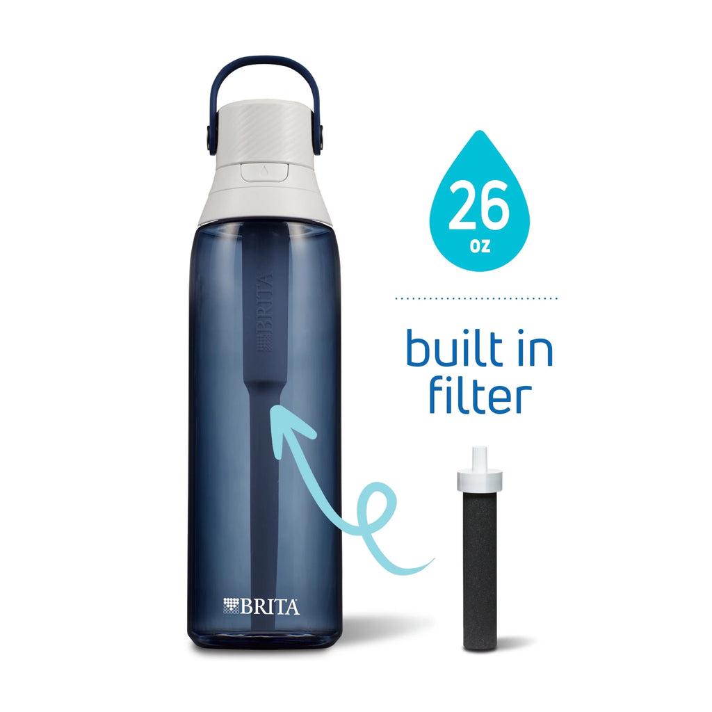 26oz Leak Proof Filtered Water Bottle with Straw U5109