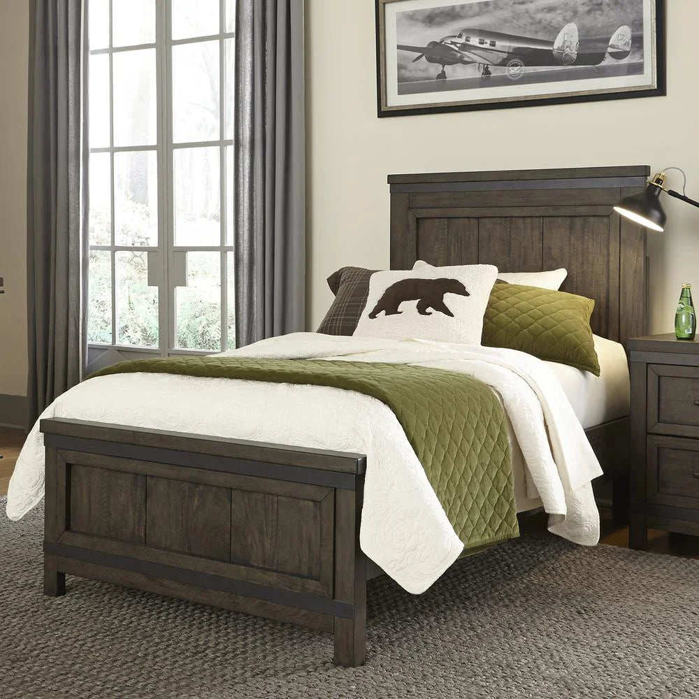 Full Panel Headboard Rustic Grey U72991
