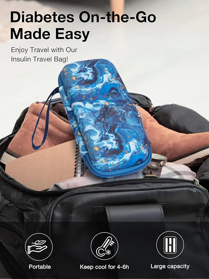 Portable Insulin Pen Cooler Travel Case and 4 Gel Ice Packs Z247