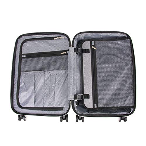 Black 20-Inch Hardside Expandable Spinner Luggage P63217