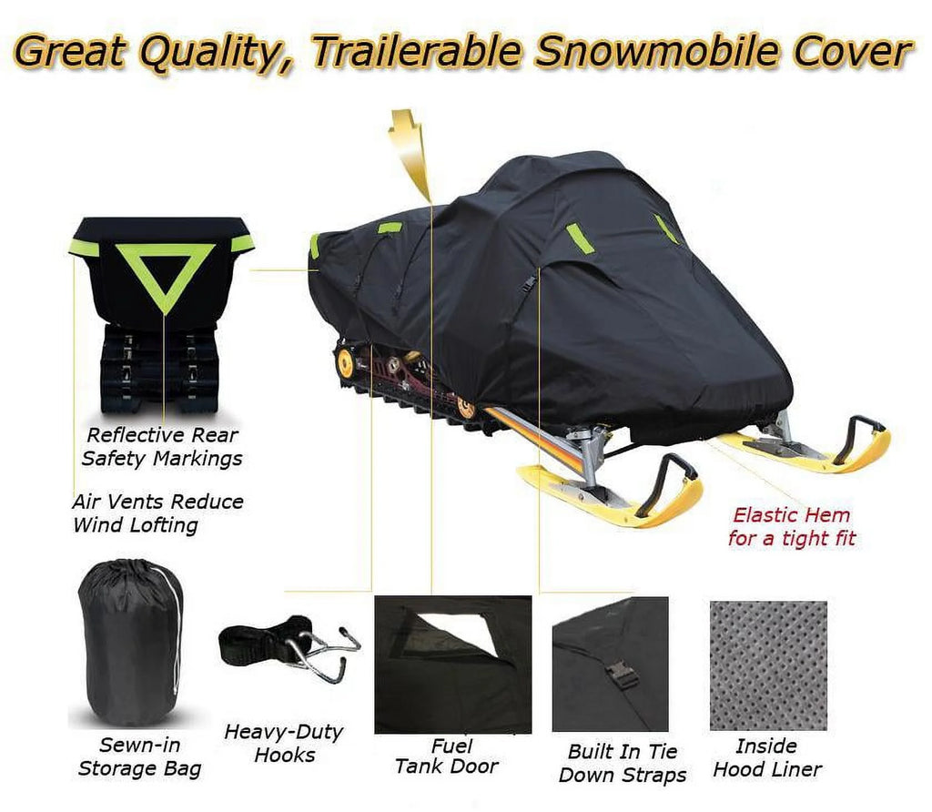 Trailerable 600 Denier Snowmobile Cover Z525