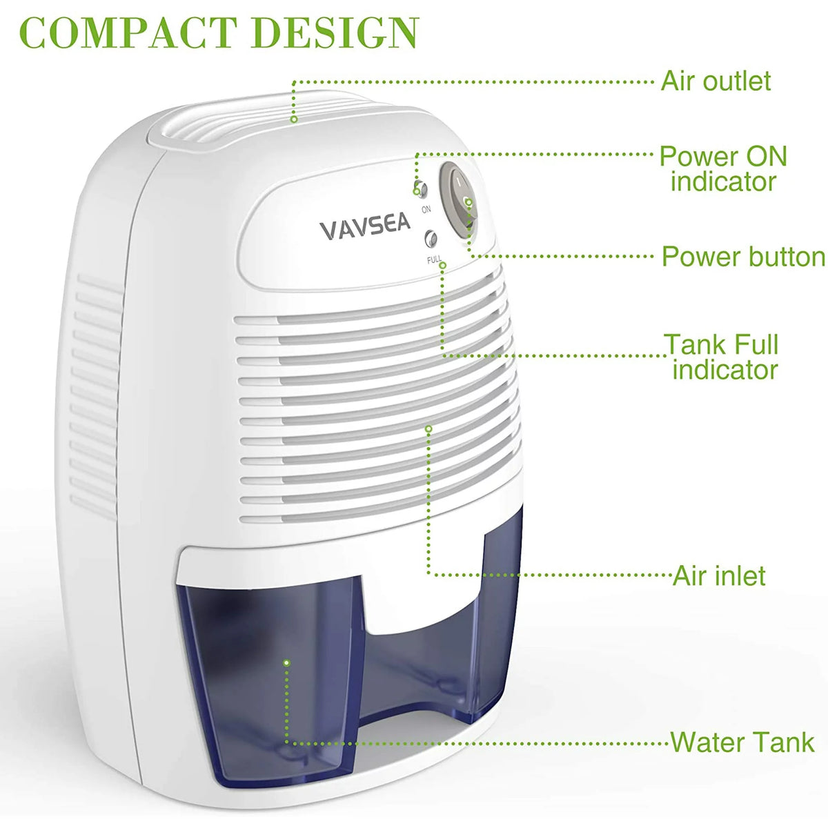 Electric Dehumidifier with Auto Shut off I763474