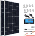 300 Watt 12V Monocrystalline Solar Panel Kit with 30A Charge Controller H550395