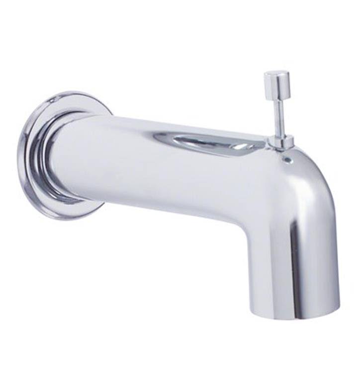 Brushed Nickel Wall Mount Tub Spout with Diverter N794