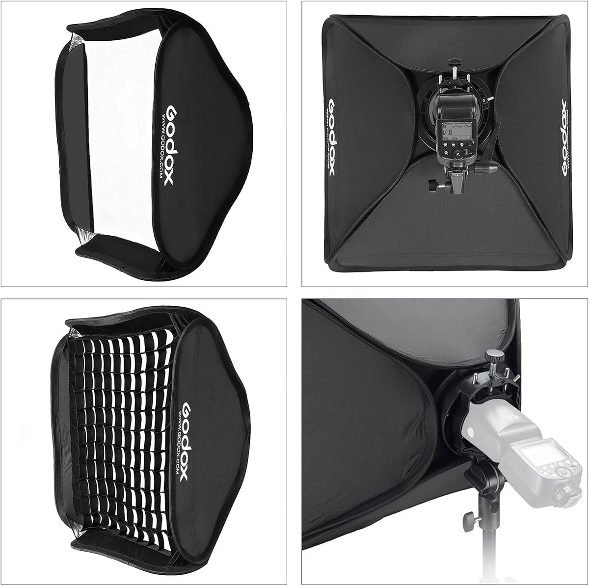 Foldable Flash Softbox Kit with Grid and Carrying Case G17085
