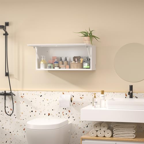 Metal Garage Storage Cabinet Wall Mount with Adjustable Shelf T684774