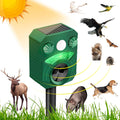 Ultrasonic Outdoor Animal Repeller with Motion Sensor, 1600sq.ft Coverage Q580