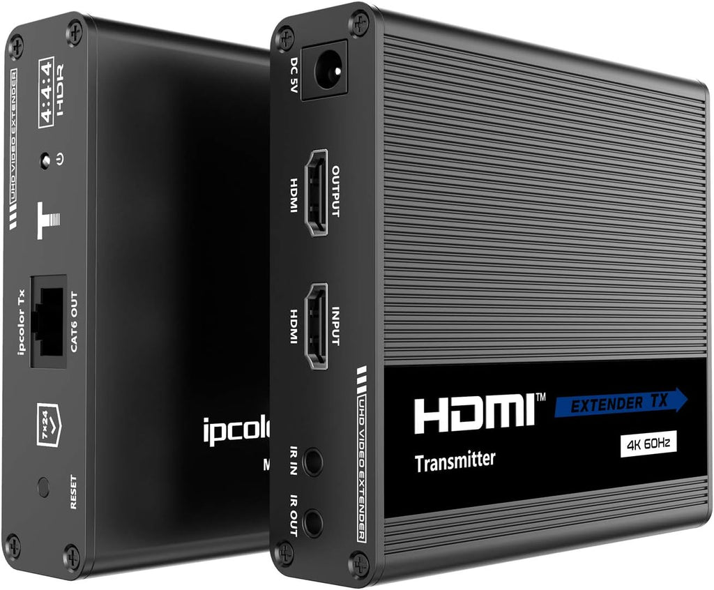 4K@60Hz HDMI Extender Single Cat6/6A/7 230Ft Transmitter and Receiver C989559