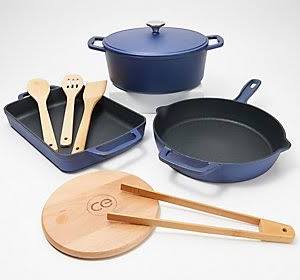 Red Cast Iron 4-pc Cookware Set F330339