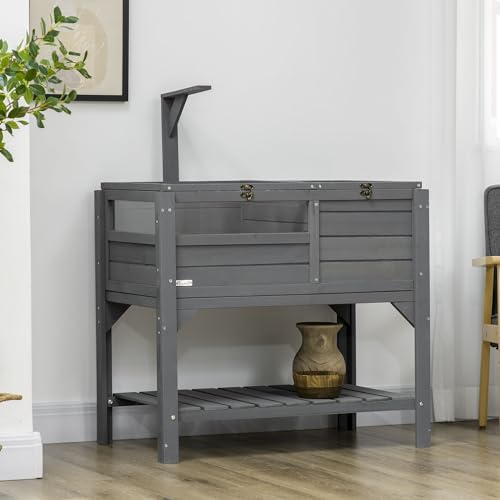 Gray Tortoise Enclosure with Shelf Storage C11063