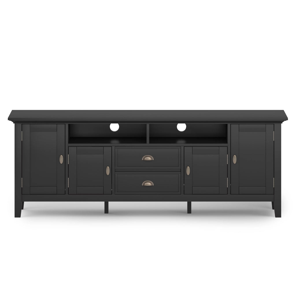 Black Wood 72 inch TV Media Stand C70715