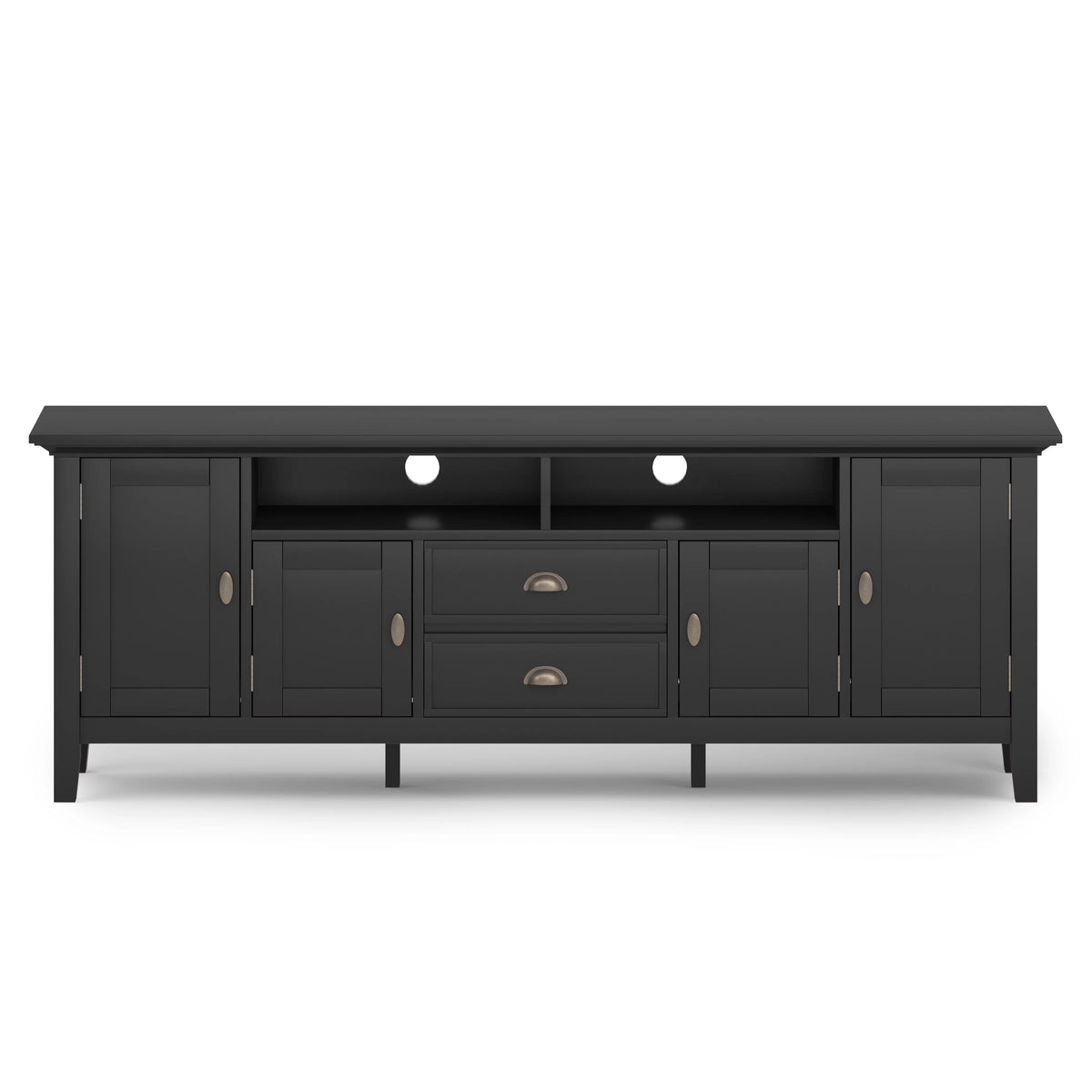 Black Wood 72 inch TV Media Stand C70715