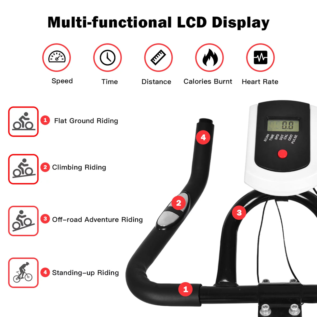 Exercise Bike with Adjustable Resistance C75755