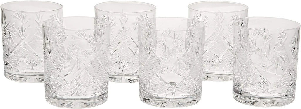 Set Of 6 11-Oz Crystal Whiskey Glasses Q62422